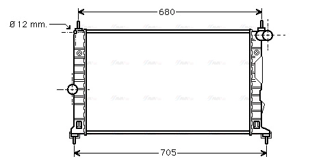 Radiator, engine cooling (SB2055)