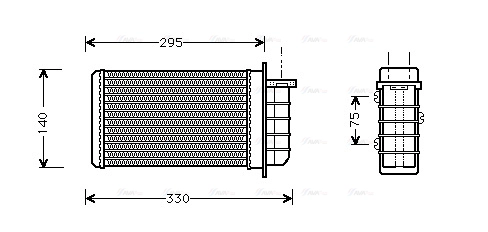 Heat Exchanger, interior heating (FTA6191)