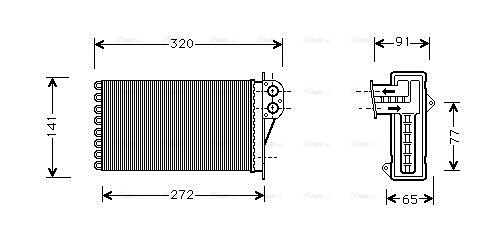 Heat Exchanger, interior heating (PEA6356)