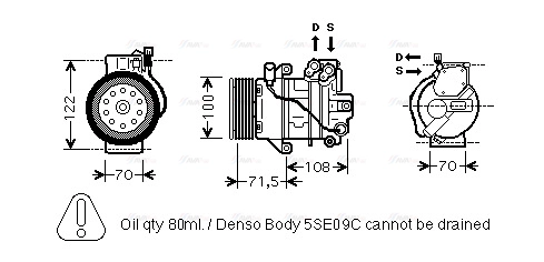 Compressor, air conditioning (MTAK249)
