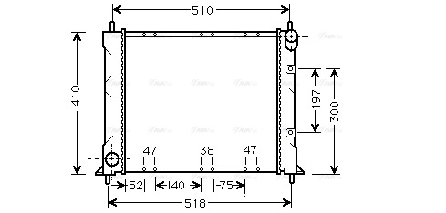 Radiator, engine cooling (AU2150)