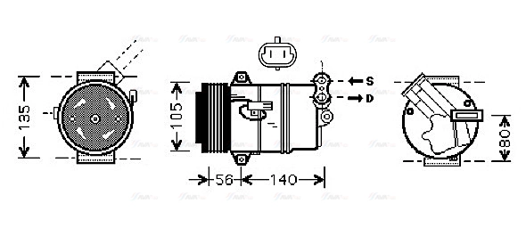 Compressor, air conditioning (OLAK428)