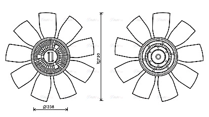 Fan, engine cooling (MEF278)