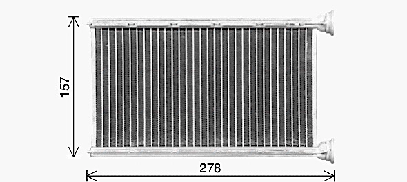 Heat Exchanger, interior heating (BW6615)