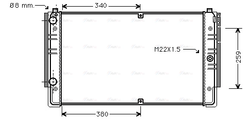 Radiator, engine cooling (VNA2149)