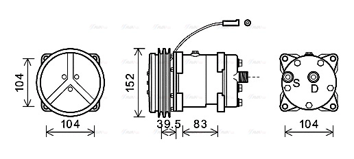 Compressor, air conditioning (CSAK020)