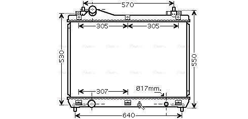 Radiator, engine cooling (SZ2100)
