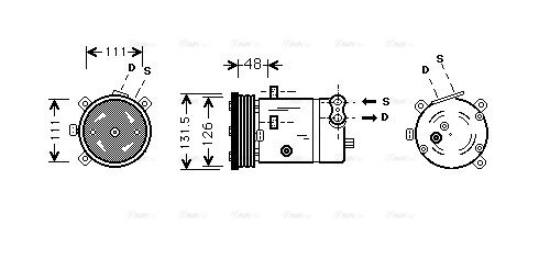 Compressor, air conditioning (OLAK280)