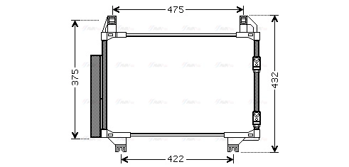 Condenser, air conditioning (TOA5404D)