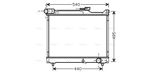 Radiator, engine cooling (SZ2106)