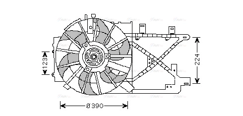 Fan, engine cooling (OL7516)