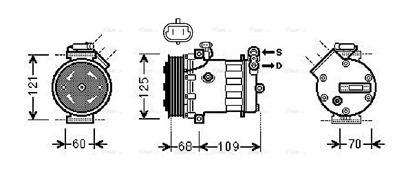 Compressor, air conditioning (OLAK475)