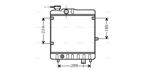 Radiator, engine cooling (FTA2028)