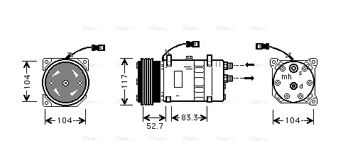 Compressor, air conditioning (CNAK222)