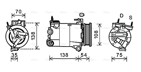 Compressor, air conditioning (FDK478)