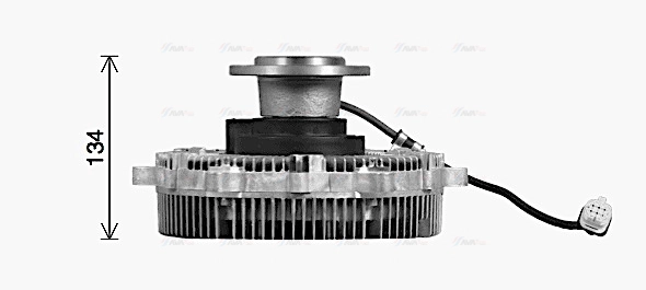 Clutch, radiator fan