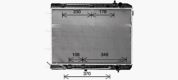 Radiator, engine cooling (KA2333)