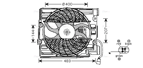 Fan, engine cooling (BW7510)