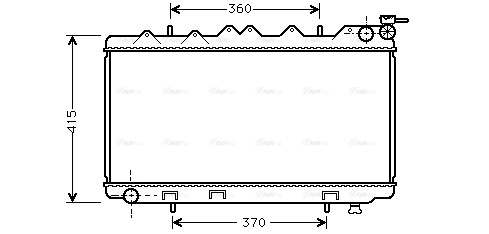Radiator, engine cooling (DN2135)
