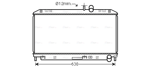 Radiator, engine cooling (MZ2262)