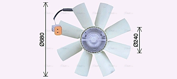 Fan, engine cooling (SCF065)