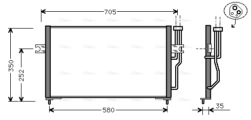 Condenser, air conditioning (VO5086)