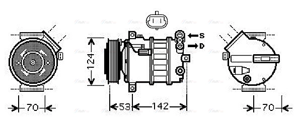 Compressor, air conditioning (SBK063)