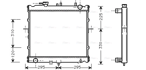 Radiator, engine cooling (KAA2022)