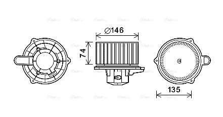 Interior Blower (HY8350)