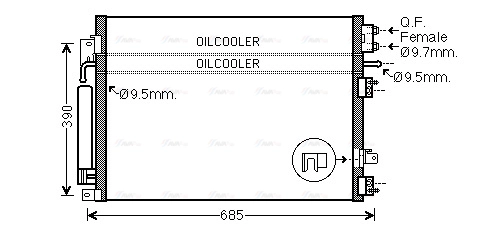 Condenser, air conditioning (CR5123D)
