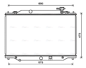 Radiator, engine cooling (MZ2270)