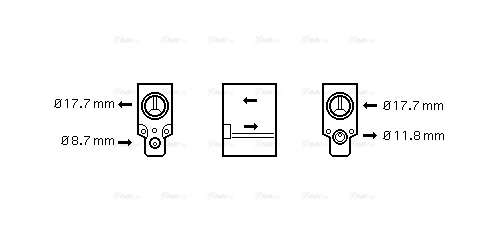 Expansion Valve, air conditioning (RT1488)