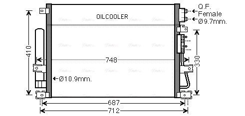 Condenser, air conditioning (CRA5124D)
