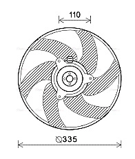 Fan, engine cooling (PE7552)