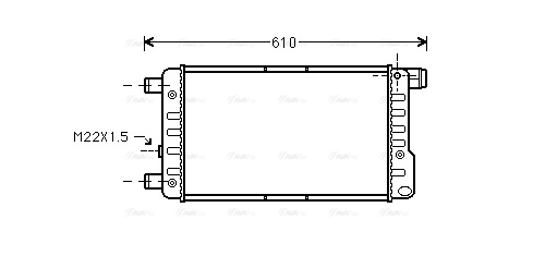 Radiator, engine cooling (FTA2115)
