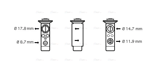 Expansion Valve, air conditioning (BW1239)