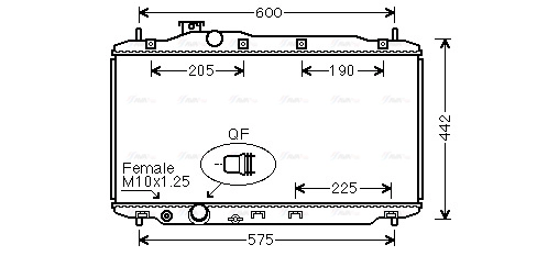 Radiator, engine cooling (HD2306)