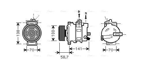 Compressor, air conditioning (AIK287)