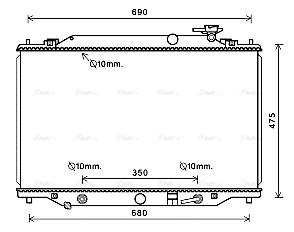 Radiator, engine cooling (MZ2274)