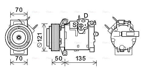 Compressor, air conditioning (JEK066)