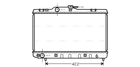 Radiator, engine cooling (TO2227)