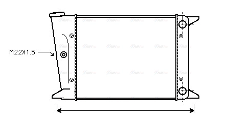 Radiator, engine cooling (VN2004)