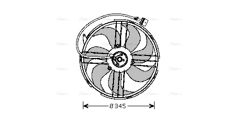 Fan, engine cooling (VN7512)