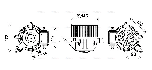 Interior Blower (PE8390)