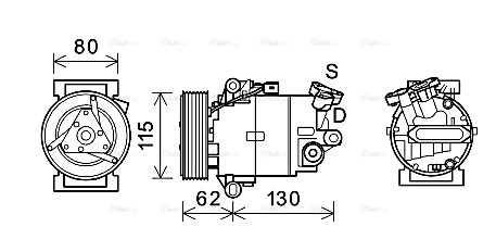 Compressor, air conditioning (DNAK390)