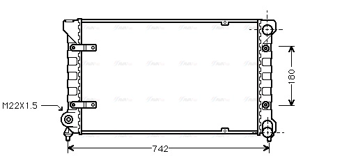 Radiator, engine cooling (ST2009)