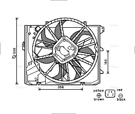 Fan, engine cooling (BW7528)