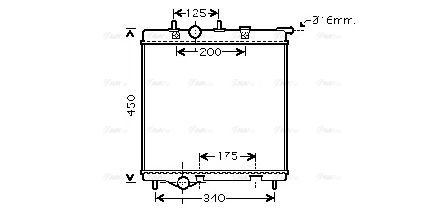 Radiator, engine cooling (PEA2298)