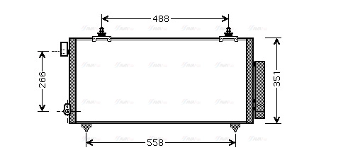 Condenser, air conditioning (TO5381D)