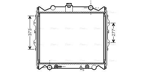 Radiator, engine cooling (TO2311)
